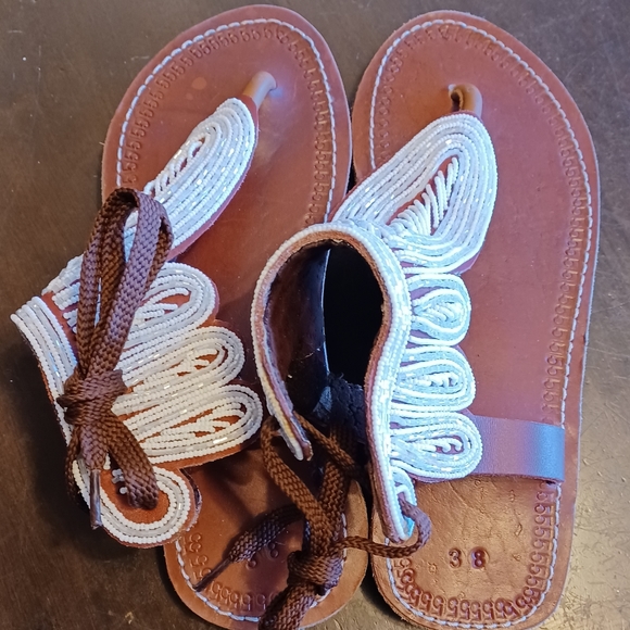 Shoes - Summer African beaded sandals